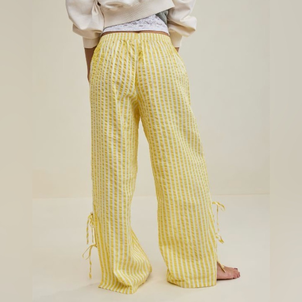 Aerie Yellow and White Striped Sleepwear - Picture 3 of 4